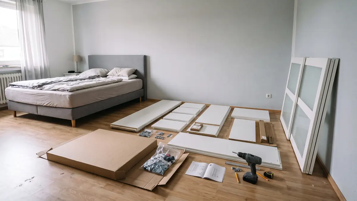 Kleiderschrank: vorher